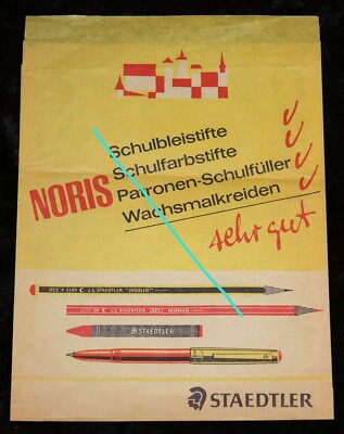 STAEDTLER ,Schreib Artikel ,alte Papier Verkauftüte