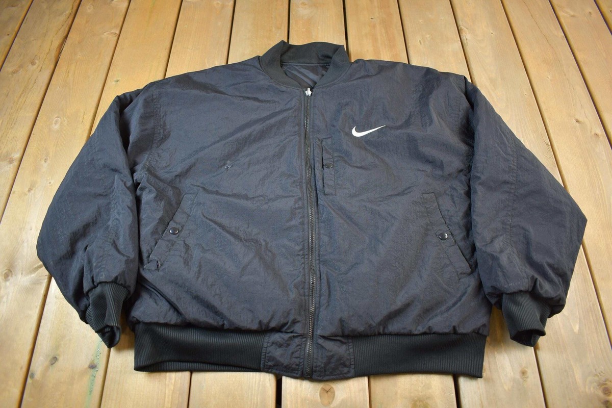 ウェア Vintage Nike Big Logo Reversible Jacket Vintage Nike Swoosh Reversible Jacket Embroidery Big Logo