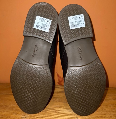 Neue Clarks Damen Camzin Loop Stiefelette, dunkelbraunes Leder, Größe 8 Weite - Bild 5 von 6