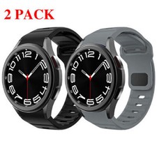 2 Pack Rugged No Gap Band for Samsung Galaxy Watch 6 5 4 40/44mm Classic 42/43mm