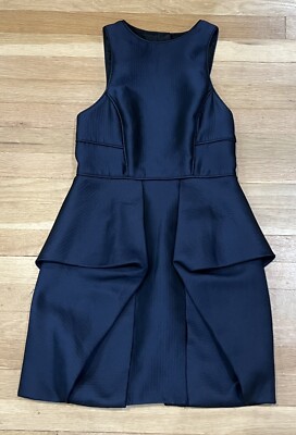 sachin and babi light blue dress Strapless Satin High Low Dress ALFRED SUNG Strapless Satin High Low Dress  With Pockets Size R main image 1
