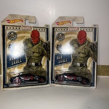 2 HOT WHEELS Red Skull Bully Goat 1/64 Scale Marvel Comics New 4/6