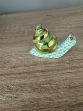Herend Hand-Painted Porcelain Lily Pad Dish with Gold Snail, 4 inch — listing 4