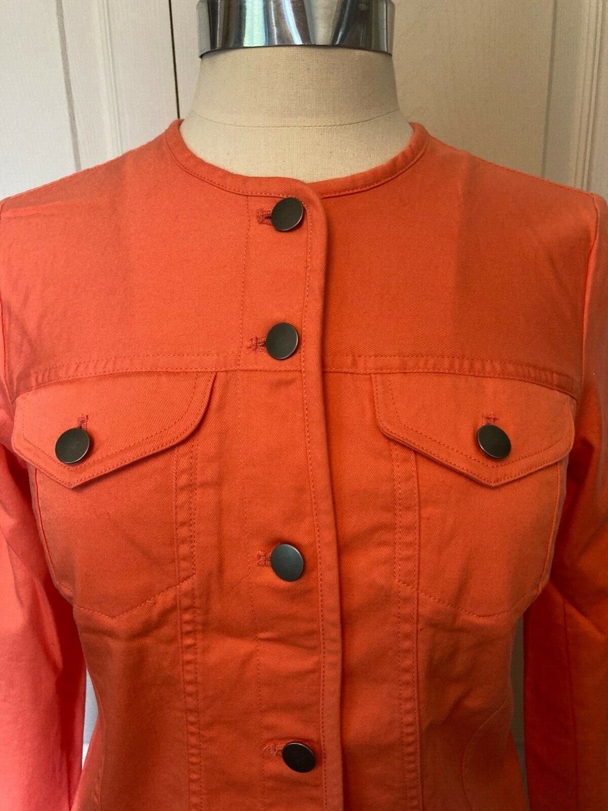 Pendleton Women's Orange Button Up Jacket 2 Pocke… - image 2