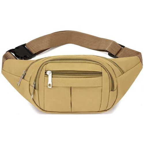 Herren Damen Bauchtasche Gürtel Hüfttasche Cross Body Sling Schulter Reise Sport Tasche - Bild 16 von 16