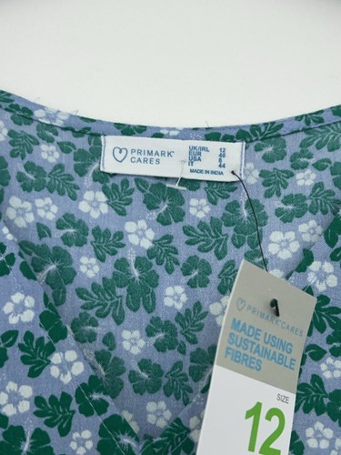 BNWT Primark Green Floral Viscose Dress Size 12 - Picture 17 of 18