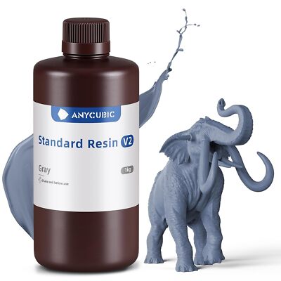 3KG ANYCUBIC Toughness/Standard/ECO/ABS-Like/Water Washable UV 3D Drucker Resins