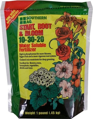 Start, Root, and Bloom 10-30-20 Fertilizer 1 lb by Southern Ag