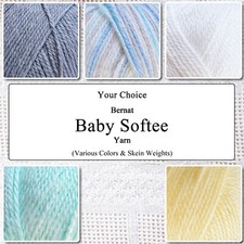 Bernat Softee Baby Yarn, CHOICE of Colors, Solid  Ombre, Full  Partial Skeins