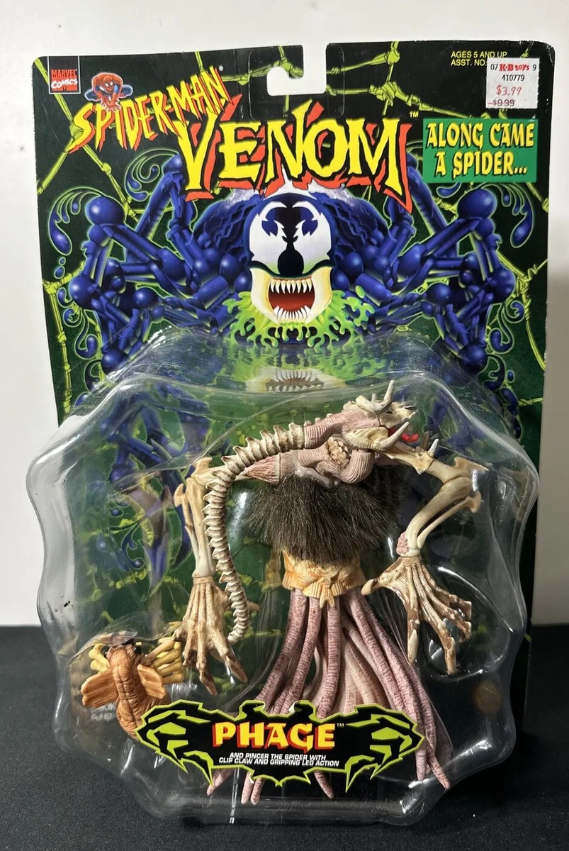 1997 ToyBiz Marvel Spider-Man Venom Along Came a Spider Phage