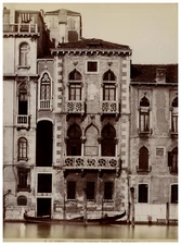 Italy, Venice, Palazzo Contarini Fasan (called Desdemona) Vintage Albumen Print