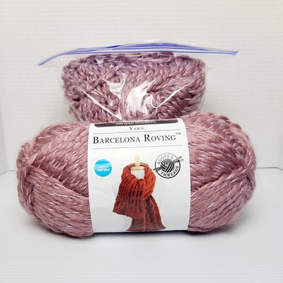 Loops & Threads BARCELONA ROVING, Pink, 9.9oz+5oz, Super Bulky, 93% acry 7% poly