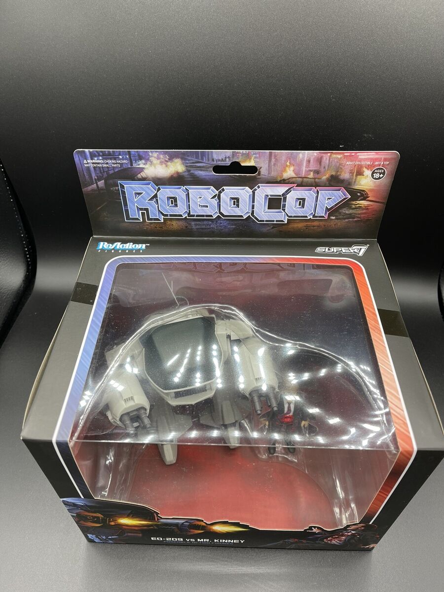 Super7 ReAction (3.75 Inch) Boxed Robocop ED-209 vs Mr Super7 ReAction (3.75 Inch) Boxed Robocop ED-209 vs Mr
