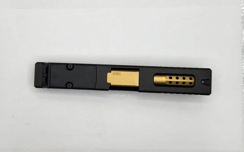 G19 Complete Slide - Ported Slide/Gold Barrel fits Glock 19 Gen 3