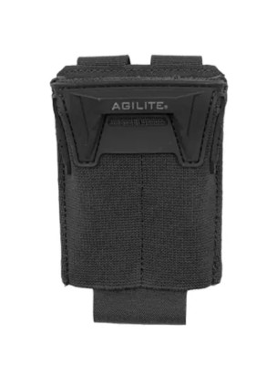 Agilite Pincer Single Multi-Caliber Fast Draw, Low Profile Mag Pouch in Black
