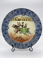 Antique Royal Doulton Burslem Falconry Series Cabinet Plate