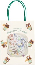 NEW Animal Crossing Sticker with paper bag green Nintendo official Store JP