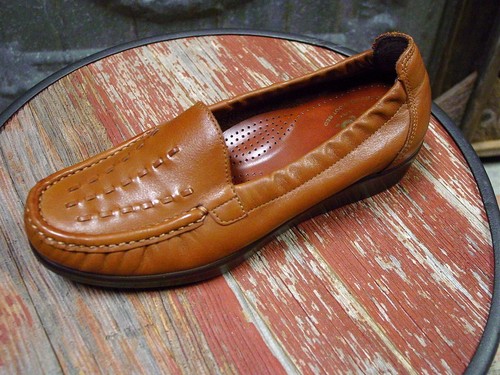 Womens High Quality SAS Comfort Loafers Weave Chestnut Shoes Made U.S.A. 7 M - Picture 6 of 9