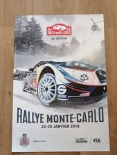 AFFICHE ORIGINALE  RALLYE  MONTE CARLO 2018  WORLD RALLY  Monaco fia