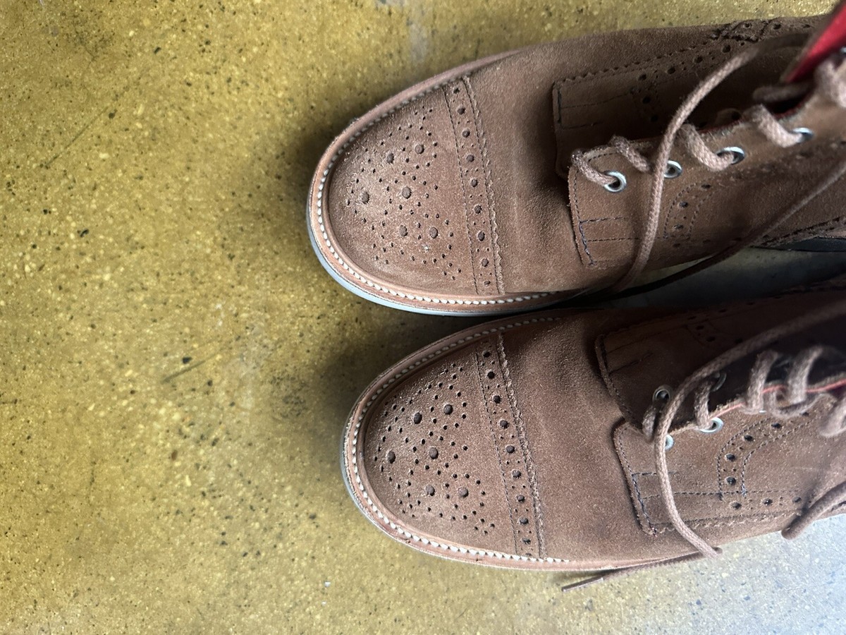 Junya Watanabe Man Tricker's Snuff Repello Toe Cap Brogue Boots UK