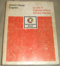 DETROIT DIESEL IN-LINE 71 271 371 471 671 ENGINE SERVICE REPAIR MANUAL 6SE250