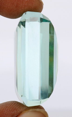 81,75 quilates grande aguamarina azul océano corte esmeralda piedra... - Imagen 3 de 6