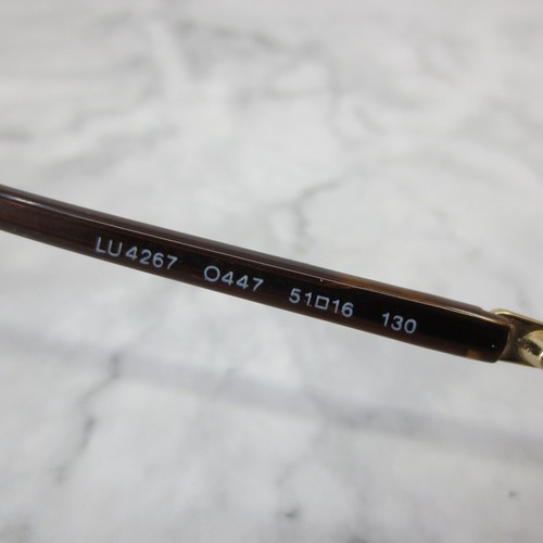 Luxottica LU4267 O447 Eyeglasses Oval Clear Brown Full Rim Frames 51-16-130 - Picture 10 of 11