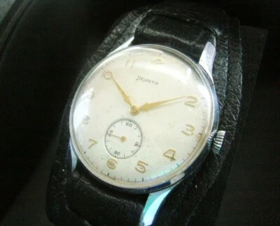 HELVETIA OLD VINTAGE WWII NICE CLASSIC SWISS MEN'S WATCH - Bild 1 von 4