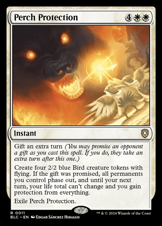 Perch Protection 0011 Rare Non Foil Bloomburrow Commander MTG NM