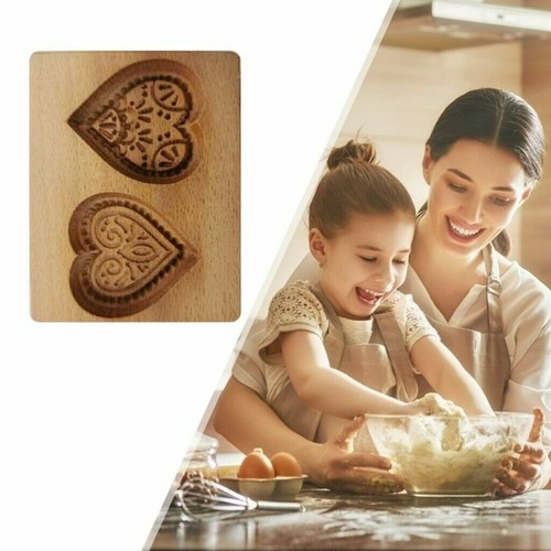 Wooden Cookie Cutter Love Heart Mold Baking Mold DIY Cookie Biscuit Decor Gift - Picture 4 of 9