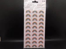 The paper studio stick a bilities Rainbow Puffy Sticker 30pc