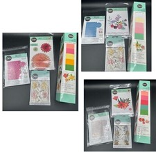 Sizzix THINLITS Sculpting Flower Foam Embossing Folder Flower Stamens Lot of 4