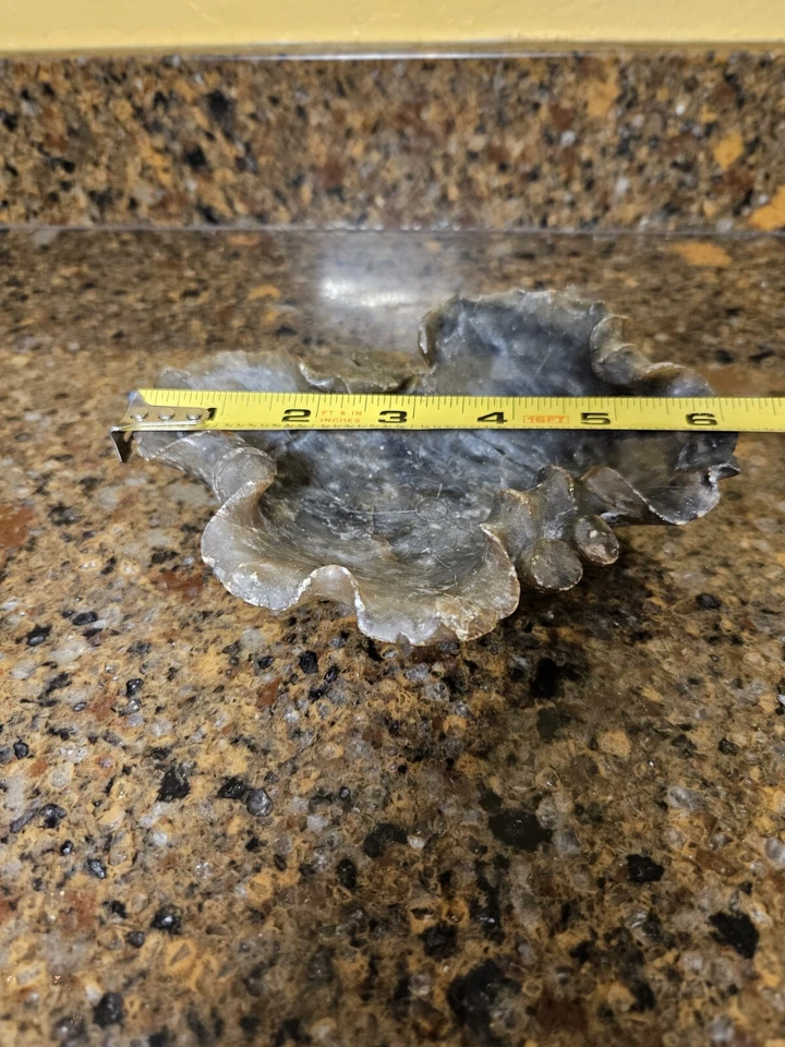 Старинная ранняя китайская щетка для мыла камня лотоса листьев стиральная машина чаша - Изображение 2 из 4