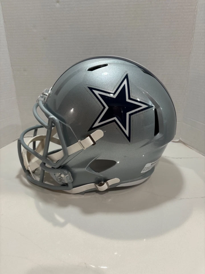 Micheal Irvin 亲笔签名全尺寸头盔带 Beckett 见证 — 第 3/4 张图片