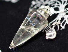 Clear Quartz Pendulum Divination Dowsing Finding Lost Items Spirit Board