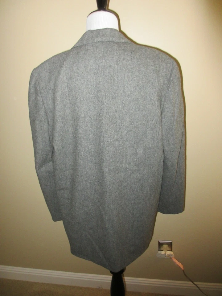 CHAQUETA BLAZER HARRIS WALLACE LANA GRIS MANGA LARGA MUJER 10 Foto 4 de 4