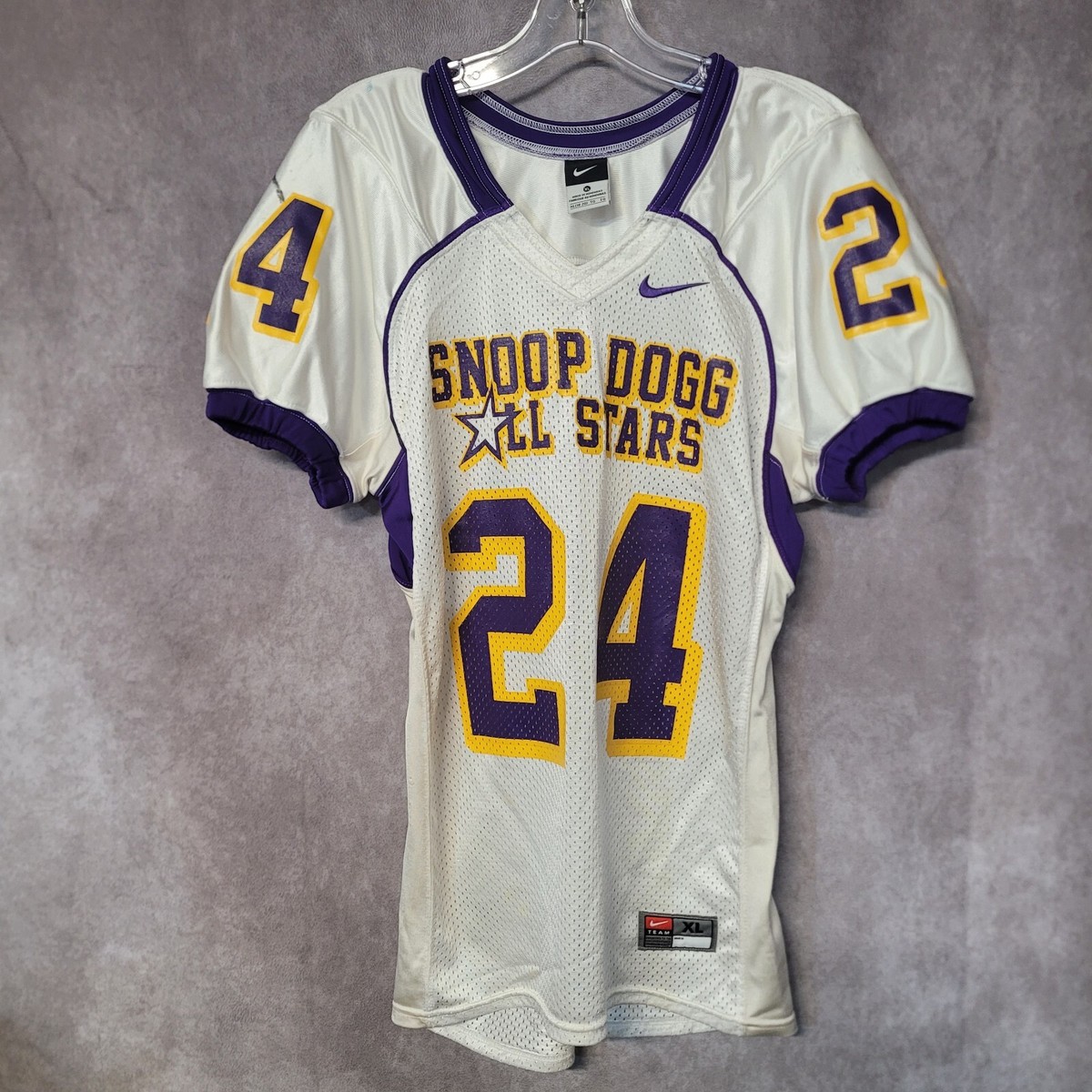 Nike SYFL Snoop Dogg All Stars Pick Six 24 Game Worn Nike SYFL Snoop Dogg All Stars Pick Six 24 Game Worn