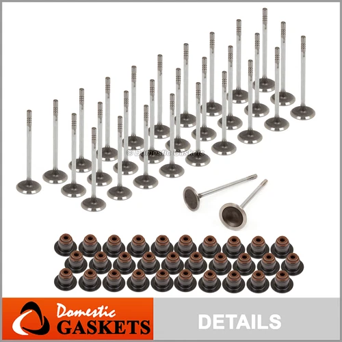 Intake Exhaust Valves w/ Seals Fit 05-15 Ford F-250 F350 F450 Super Duty 6.8 30V