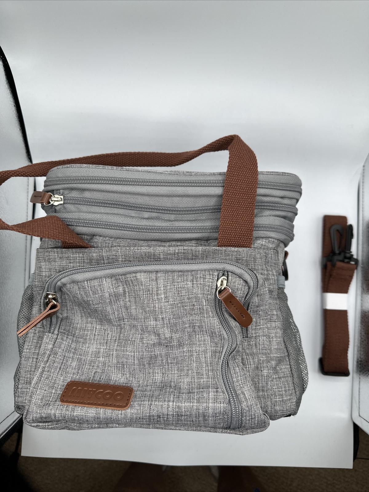 MIYCOO Lunch Bag for Women Men Double Deck Lunch Box Leakproof