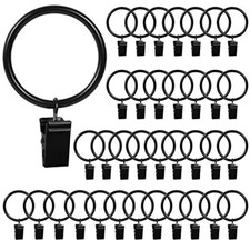 36 Pack Shower Curtain Hooks, Curtain Clips Metal Hooks Curtain Rings with