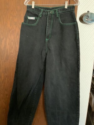 VTG Y2K Cross Colours Denim Jeans Mens 29 Black Baggy Patch VTG Y2K Cross Colours Denim Jeans Mens 29 Black Baggy Patch