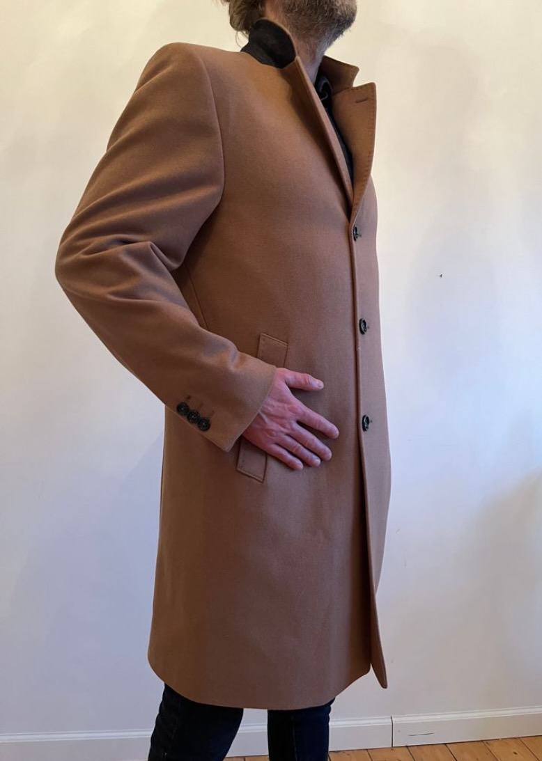 Herrenmantel Herbstmantel Braun Digel Wollmantel Mantel