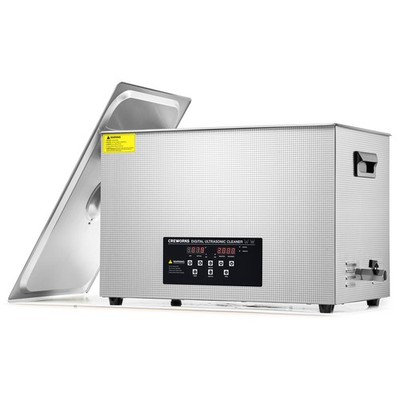 CREWORKS 30L Ultrasound Cleaner for Auto Tools Machine Parts with 600W Heater