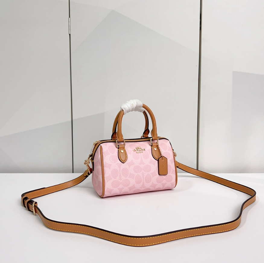 COACH ミニローワン サッチェル Rowan Satchel CW197 NWT Coach Mini Rowan Crossbody Bag In Signature Canvas CEK79