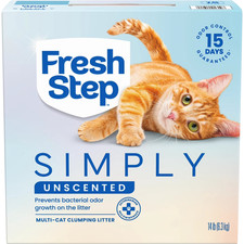 Simply fresh step Unscented Clumping Cat Litter, 14 Lbs