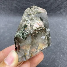 Natural Rock Green Phantom Garden Quartz Freeform Polished Crystal Healing