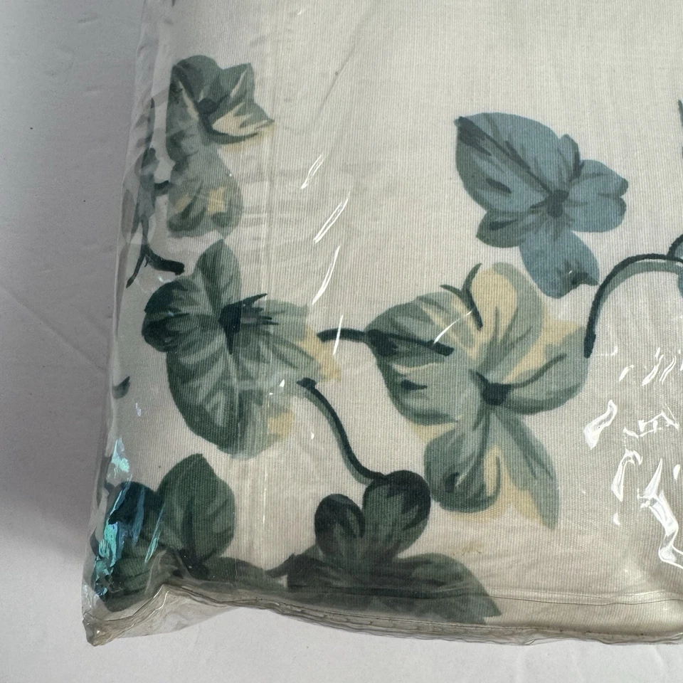 Vintage PRIMAVERAID Ivy Arbor Verde Crema Hecho en EE. UU. NUEVO CON ETIQUETAS 80x84 Foto 2 de 4