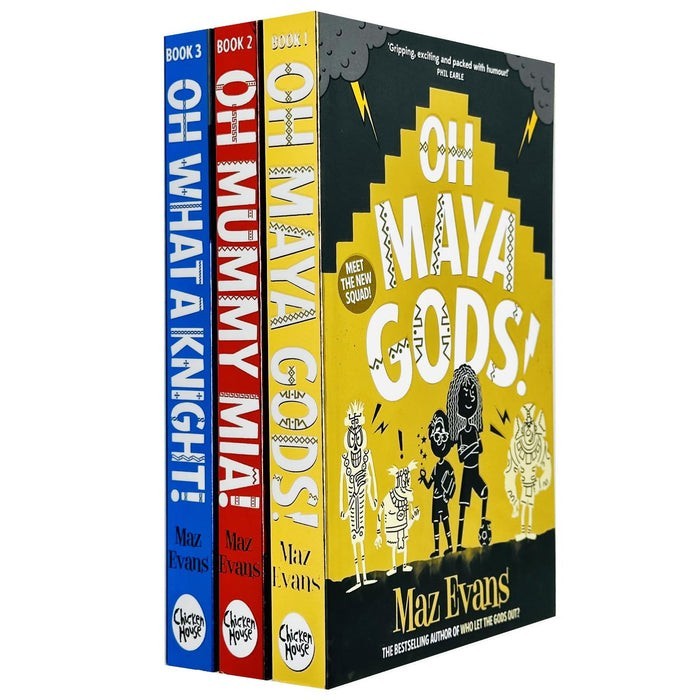 Maz Evans Oh Maya Gods! God Squad Books 1-3 Collection Set - NEW (Free delivery)
