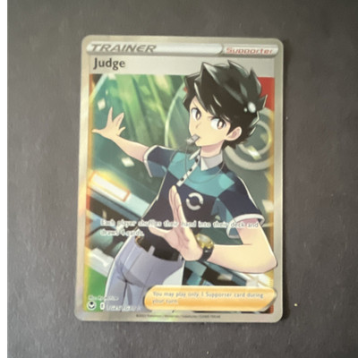 Pokémon TCG Judge Trainer Ultra Rare Full Art Holo Swsh12 TG25/TG30 English