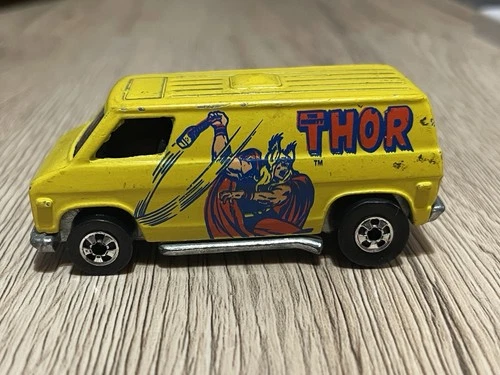 Vintage Hot Wheels Thor Super Van Marvel 1974 Yellow Blackwalls Nice Condition